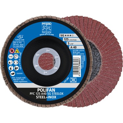 PFERD - Fächerschleifsch.gew.Kor 125x22mm K 40