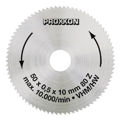 PROXXON - Kreissägeblatt, Hartmetall ø50mm Vollmaterial, 50 Zähne