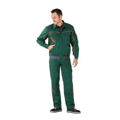 Planam - Bundjacke 2482 grün/orange/schiefer, Größe 66