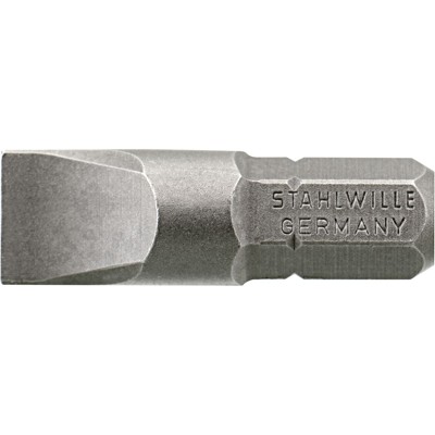 STAHLWILLE® - Bit-Schraubendrehereinsatz 0,8 x 5,5mm Außen-6kant C 6,3mm L.25mm