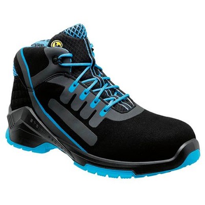 Steitz Secura - Sicherheitshalbstiefel VD PRO 1800 SF, S3 SRC ESD, schwarz/türkis, NB, Größe 44