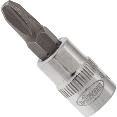 VIGOR® - VIGOR Schraubendreher-Einsatz ∙ V2438N ∙ Vierkant6,3 mm (1/4 Zoll) ∙ Kreuzschlitz Profil PH ∙ PH3