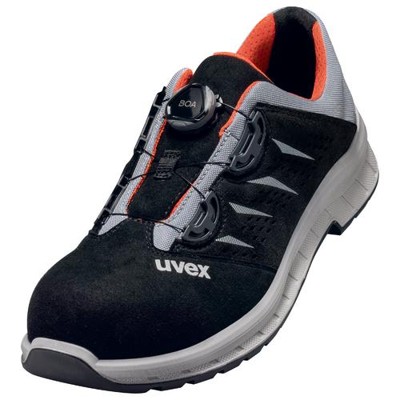 uvex - 2 trend Halbschuhe S1P 69082 schwarz/grau/rot, Weite 11, Größe 39