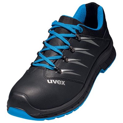 uvex - 2 trend Halbschuhe S3 69343 schwarz/blau, Weite 12, Größe 40