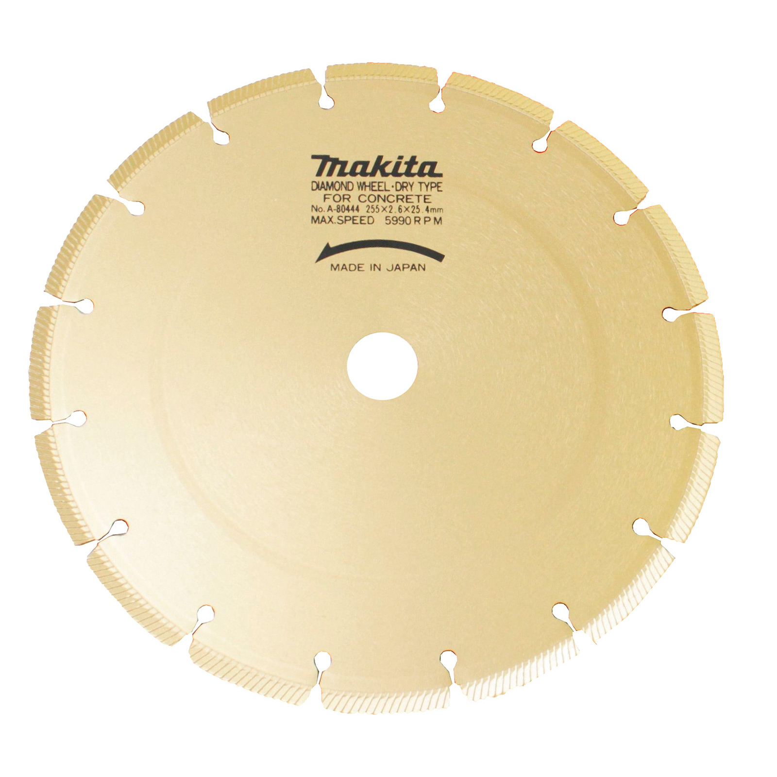 Makita Diamanttrennscheibe 255 mm Uni-Gold - A-80444