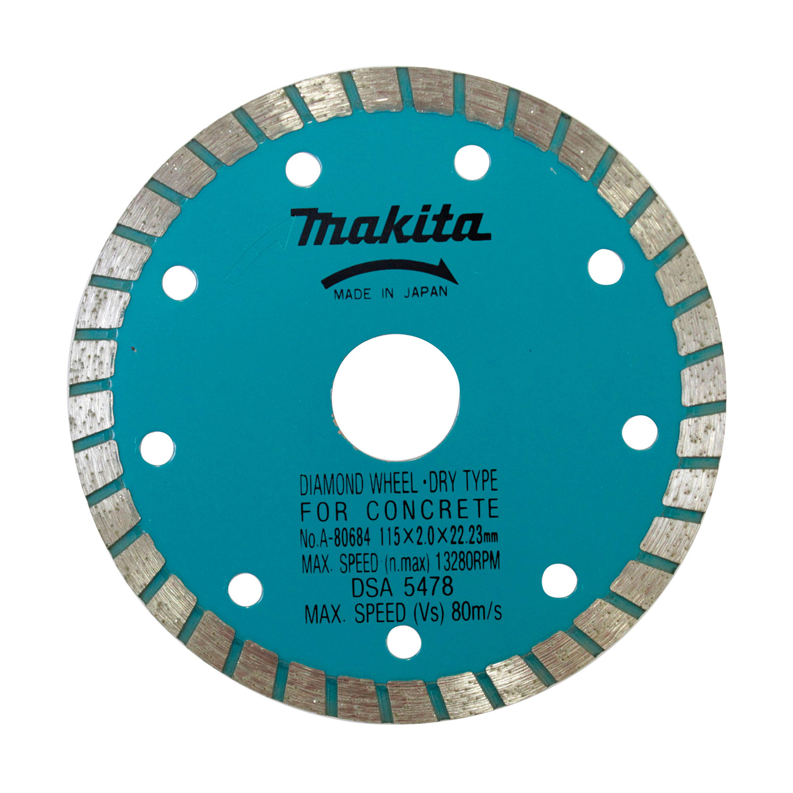 Makita Diamanttrennscheibe 115 mm Pfanne - A-80684