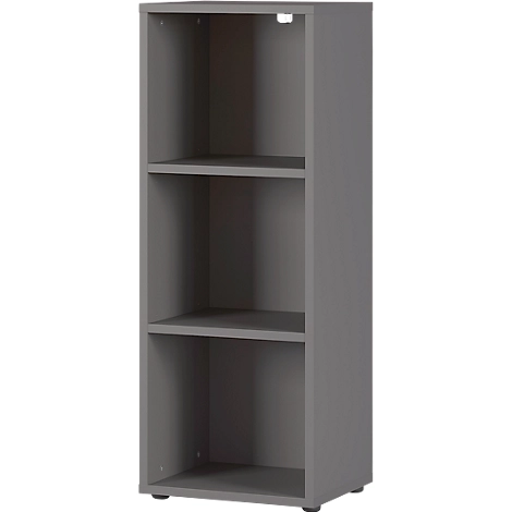 Aktenregal, 3 OH, B 450 x T 400 x H 1200 mm, graphit