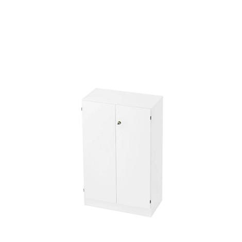 Aktenschrank 3 OH, B 800 x T 420 x H 1270 mm, abschließbar, weiß/weiß