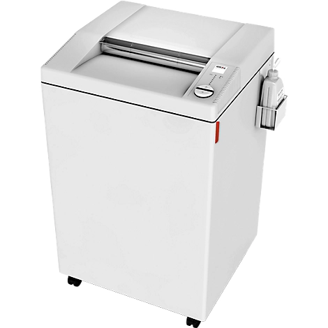 Aktenvernichter Ideal 4005 CC, Partikelschnitt 4 x 40 mm, P-4, 165 l, 39 Blatt Schnittleistung, Auto-Öleinspritzung, weiß