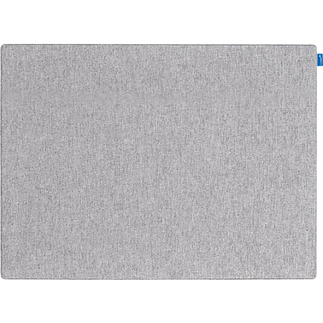 Akustik-Pinboard Board Up, Absorptionsklasse C, Stärke 24 mm, Textil & Recycling-PET, grau, B 500 x H 750 mm