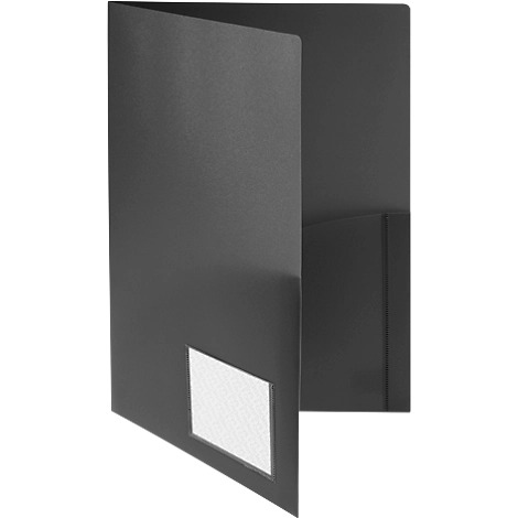 Angebotsmappe FolderSys, A4, 4 Taschen, Visitenkartentasche, Polypropylen, schwarz, 10 Stück