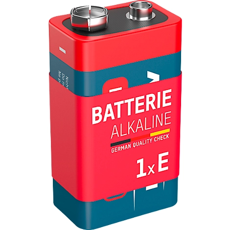 Ansmann Alkaline Block E Batterien, 9 Volt, besonders lange Lebensdauer, 1 Stück