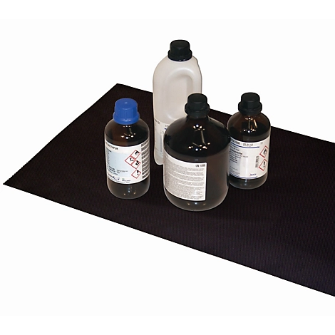 Antirutschmatte für asecos Sicherheitsschränke der Q30, Q90 und S90 Serie, schwarz, B 540 x T 490 x H 1,3 mm