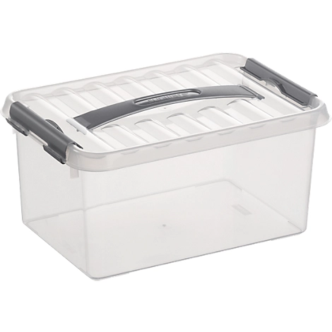 Aufbewahrungsbox Sunware Q-line, Deckel mit Griff, 6 l, L 300 x B 200 x H 140 mm