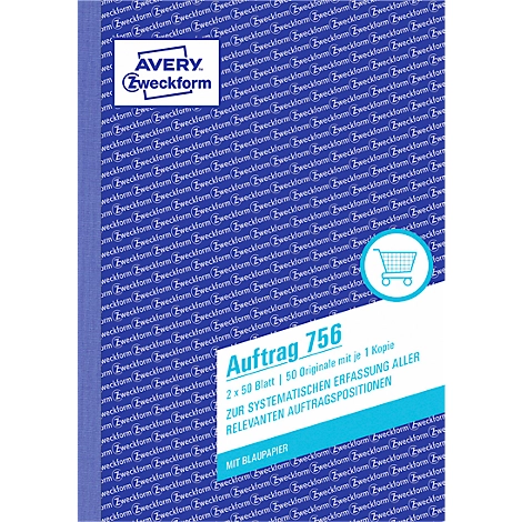 AVERY® Zweckform Auftrag, 1 Blatt Nr. 756