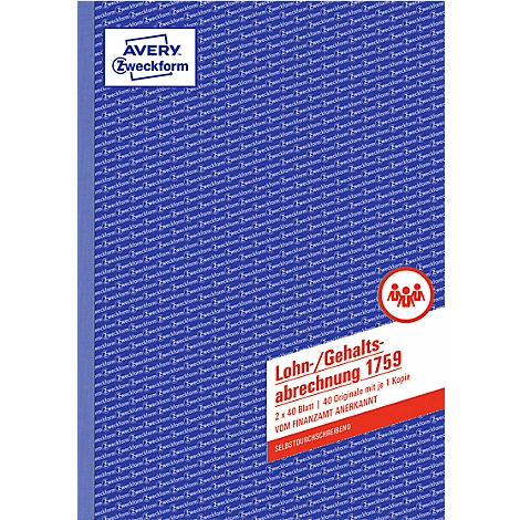 AVERY® Zweckform Gehalt- und Lohnabrechnung, Nr. 1759