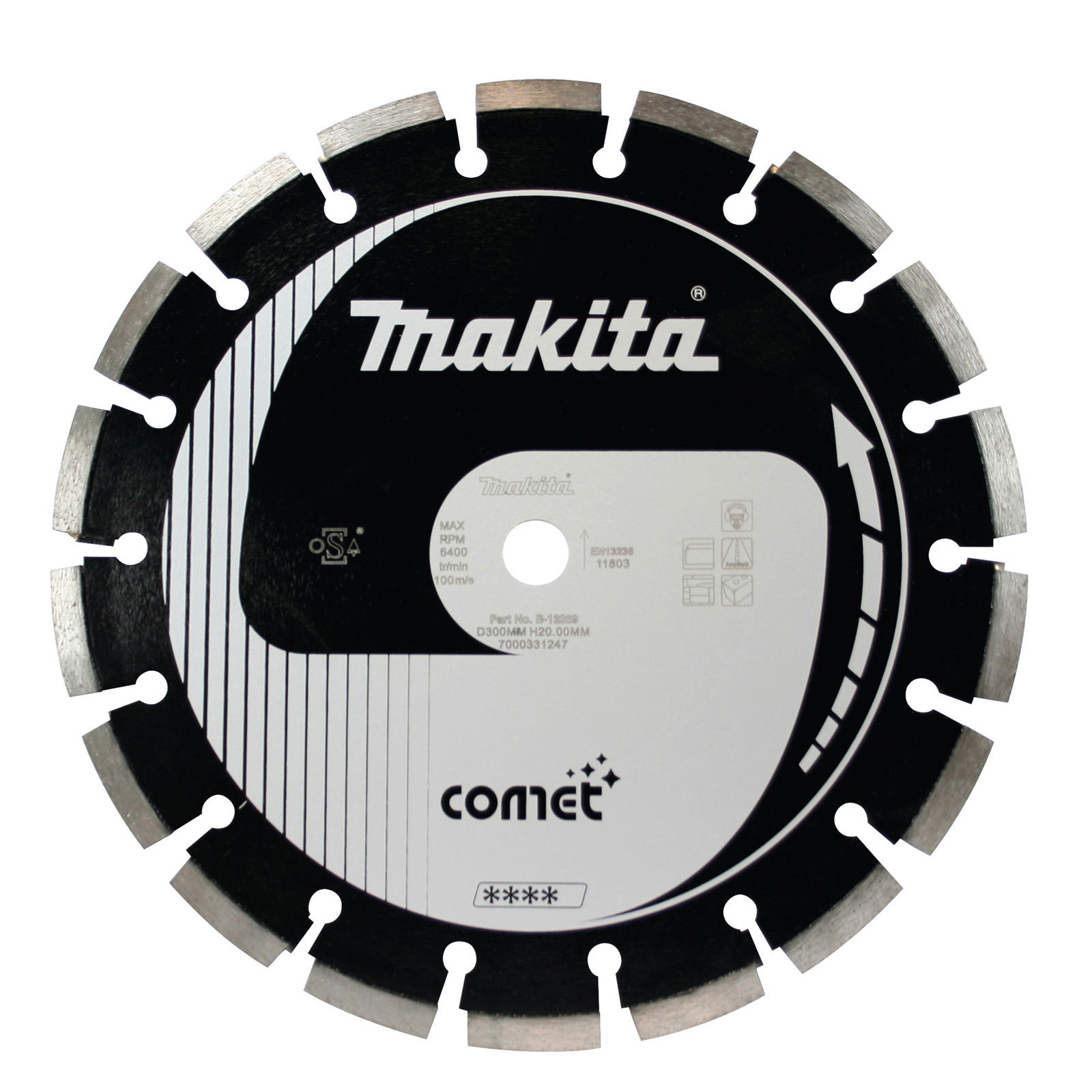 Makita Diamanttrennscheibe 300x20 Asphalt - B-13269