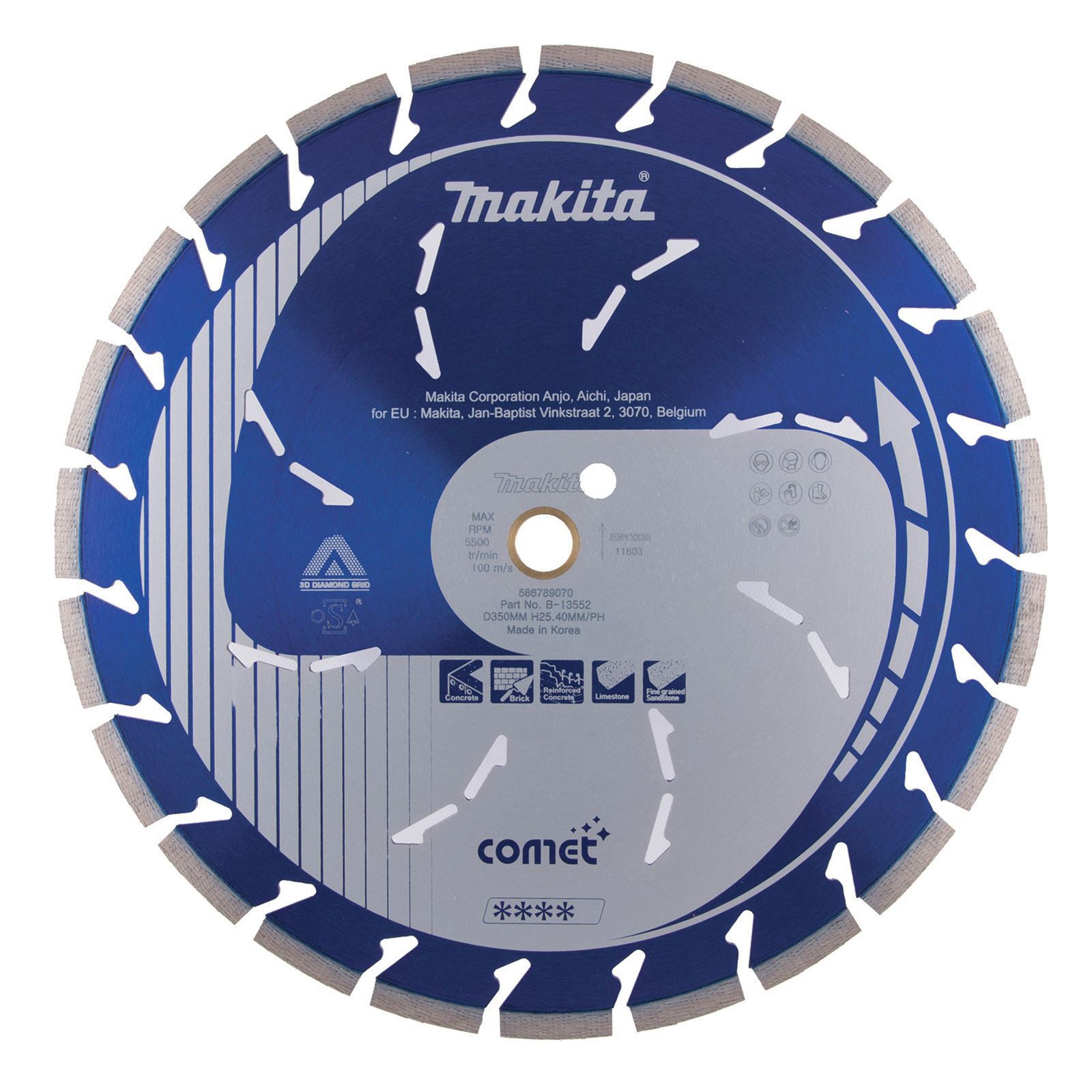 Makita Diamanttrennscheibe 350x25,4 COMET - B-13552