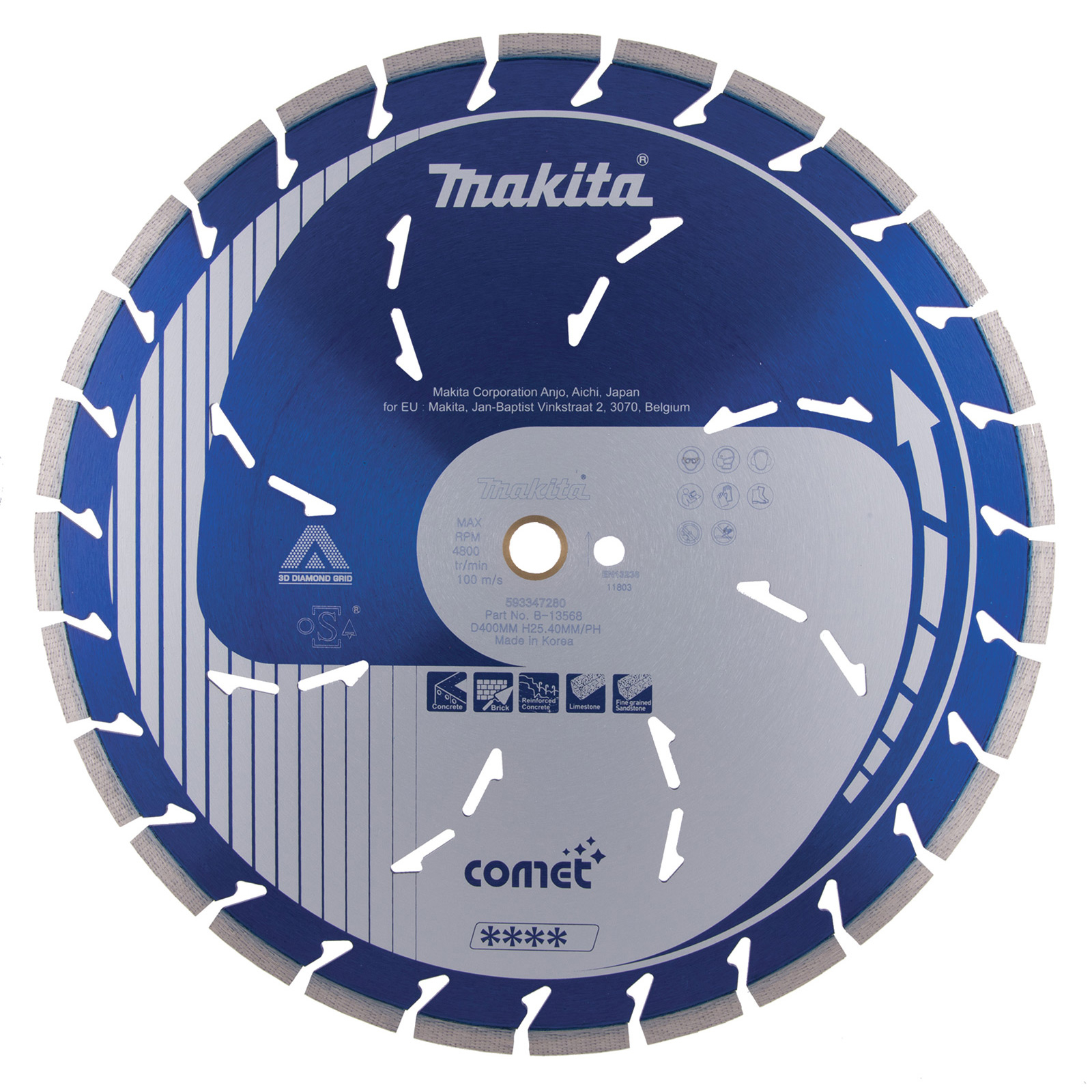 Makita Diamanttrennscheibe 400x25,4 COMET - B-13568