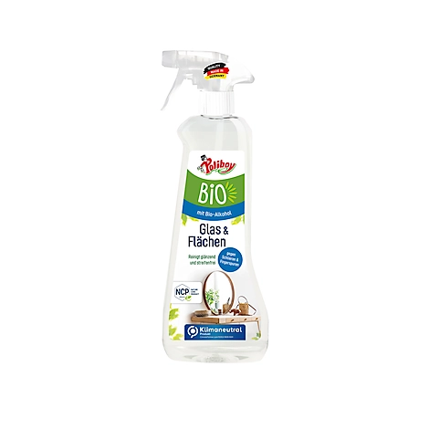Bio Glasreiniger POLIBOY, für alle Glasflächen, streifenfrei, Sprühflasche mit 500 ml