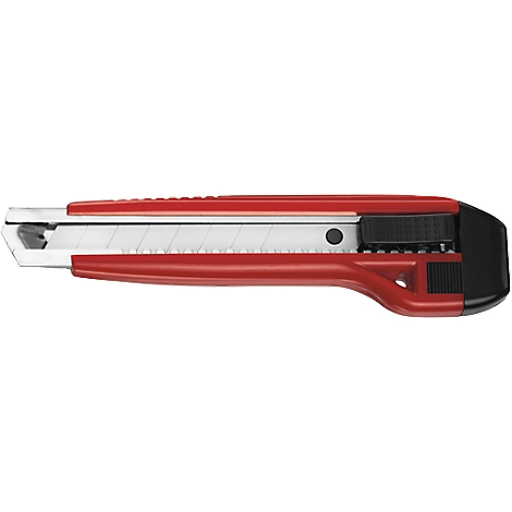 Cuttermesser Premium, Kunststoff, Rastautomatik, mit Aufhängeöse & Abbrechvorrichtung, 18 mm