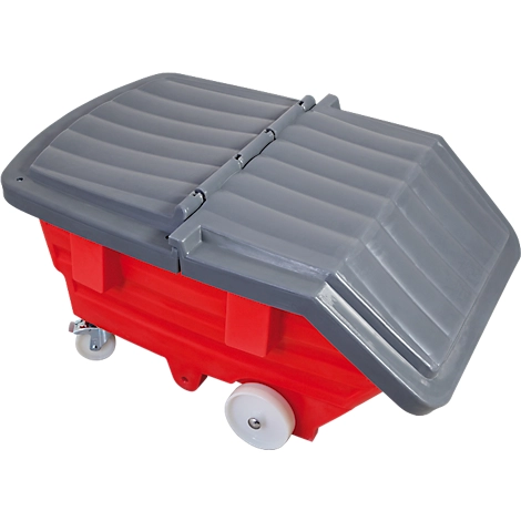 Deckel für asecos Kippwagen und Kippbehälter 300 l, Polyethylen, grau