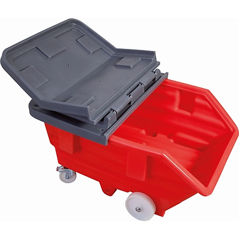 Deckel für asecos Kippwagen und Kippbehälter 750 l, Polyethylen, grau