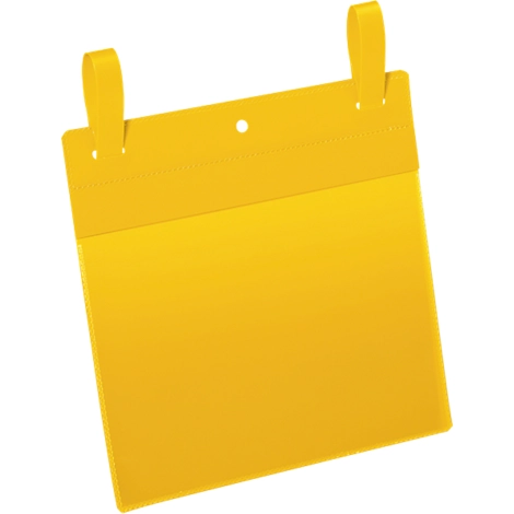 Dokumententaschen mit Lasche, B 210 x H 148 mm (A5 quer), 50 Stück, gelb