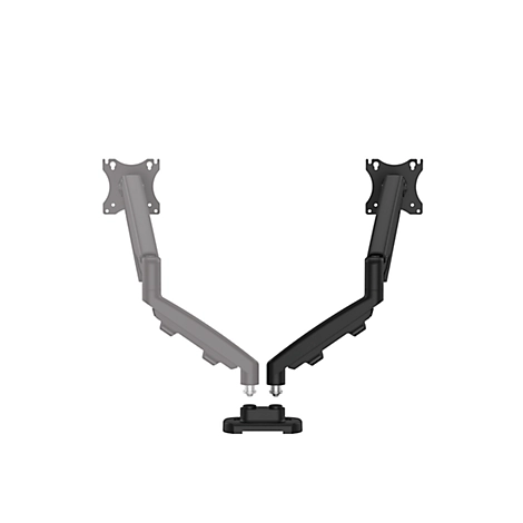 Dual Monitorarm Set Fellowes Eppa™, für bis zu 2 Monitore mit jeweils 39' Gesamtbreite, VESA, dreh-/schwenk-/neig-/höhenverstellbar, schwarz