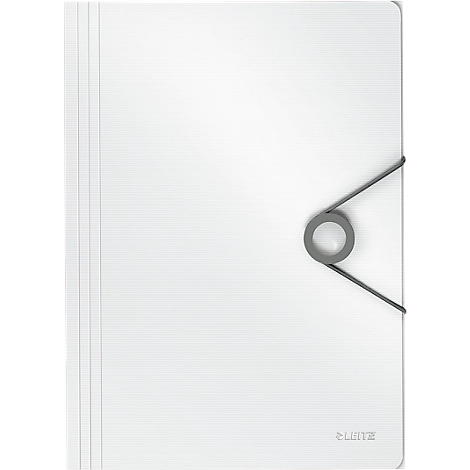 Eckspannermappe Leitz Solid, Format DIN A4, für bis zu 150 Blatt, weiß