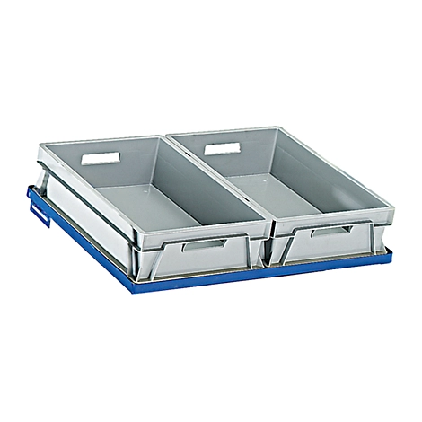 Einlegeboden Stahlrahmen für Kasten im Euromaß, B 820 x T 620 mm