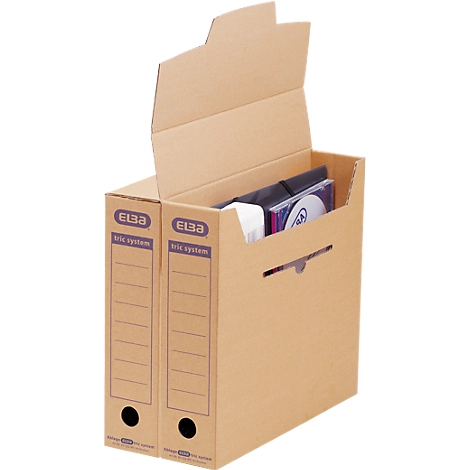 ELBA Archiv-Schachtel tric system Klein, 12 Stück, B 76 x T 339 x H 314 mm