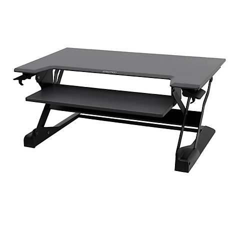 Ergotron Sitz-Steh-Schreibtisch WorkFit-TL, für 1 Monitor bis 30', höhenverstellbar, B 950 x T 640 mm, schwarz