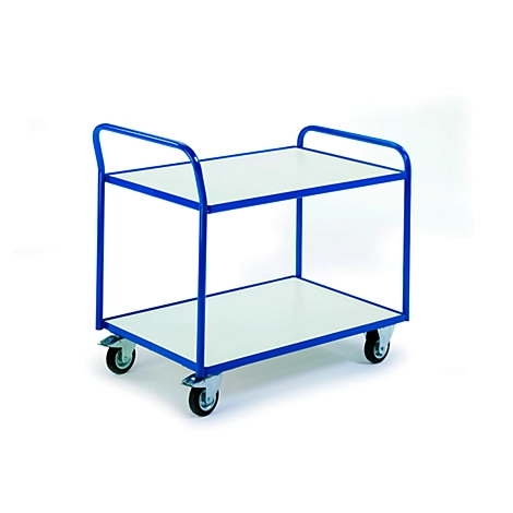 ESD-Tischwagen mit 2 Etagen, 790 x 490 mm, Tragkraft 250 kg