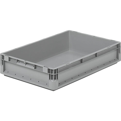 Euro Box Leichtbehälter ELB 6120, aus PP, Inhalt 23,3 L, ohne Deckel, grau