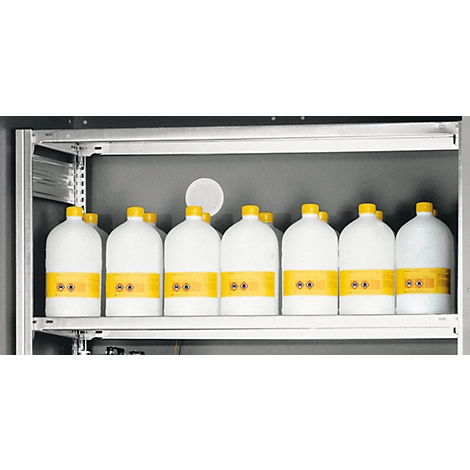 Fachboden f. Gefahrstoffschrank Asecos Typ 90 XL Classic, Traglast 200 kg, Stahlblech