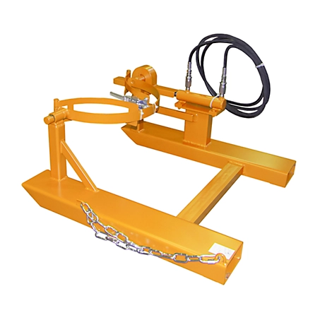 Fasskipper BAUER FD-H mit Hubzylinder, Stahl, B 1000 x T 1245 x H 475 mm, orange