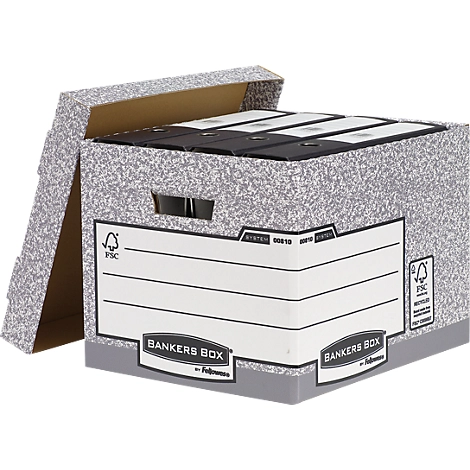 Fellowes Archivbox Bankers Box®, mit Stülpdeckel, bis 12 kg belastbar, 10 Stück