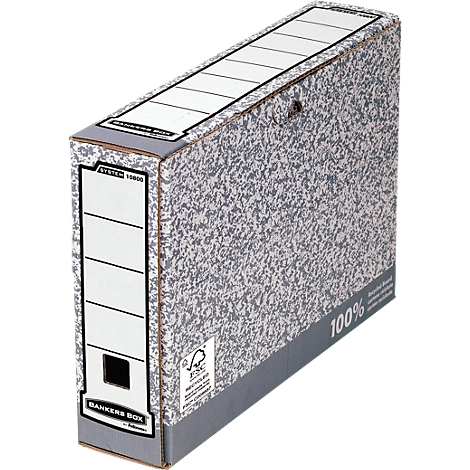 Fellowes Archivschachtel Bankers Box®, f. DIN A4, Füllhöhe 80 mm, 10 Stück