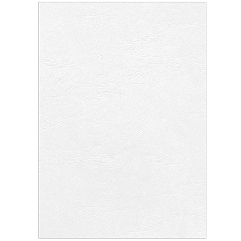 Fellowes Deckblatt Leder, DIN A4, für Bindemaschine, weiss, 250g, 25 Stück