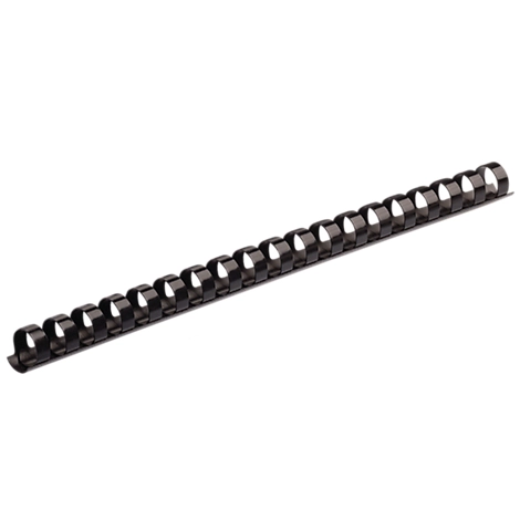Fellowes Plastik-Binderücken, Format 8 mm, 25 Stück, f. Plastikbindemaschinen, schwarz, 25 Stück
