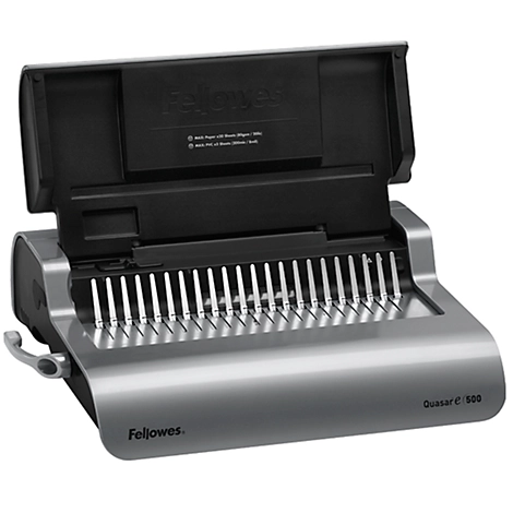 Fellowes Plastikbindegerät Quasar+ 500, Stanzkap. 25 Blatt, Bindekapazität 500 Blatt