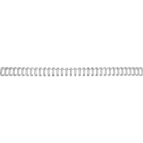 GBC Drahtbinderücken WireBind, A4, 34 Ringe, 11 mm für max. 100 Seiten, 100 Stück, schwarz
