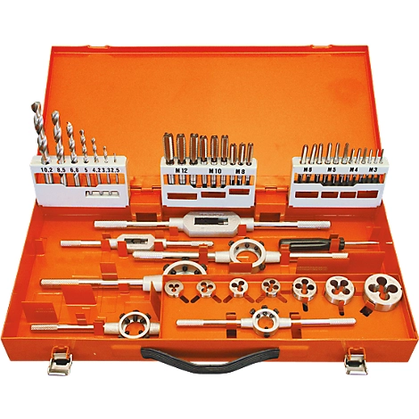 Gewindeschneidzeug-Set Projahn, in Metallmagazin, 44 tlg., HSS DIN 352