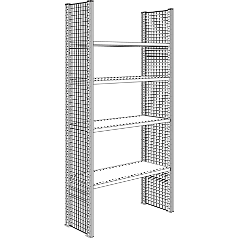 Gitter-Seitenwand, H 2490 x T 300 mm