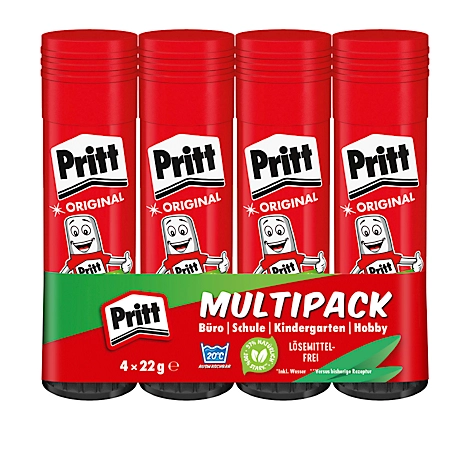Klebestift PRITT, 4-er Pack, 22 g pro Stift