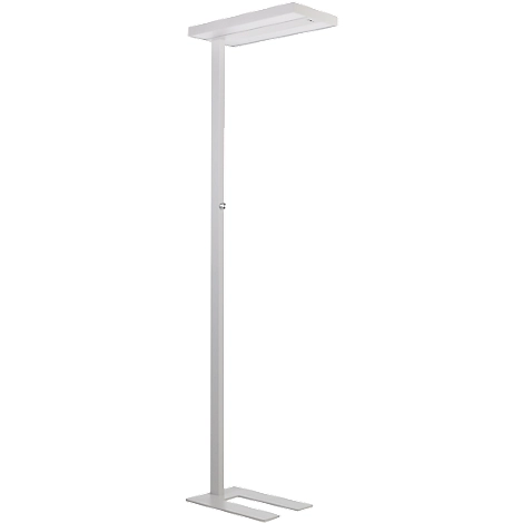 LED-Stehleuchte ALCO, weiß, Lichtfarbe Neutralweiß, 80W, dimmbar, mit Tageslicht- & Bewegungssensor