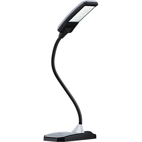 LED-Tischleuchte Twist, 300 Lumen, Flexarm, Lebensdauer 30.000 Stunden, silberfarben