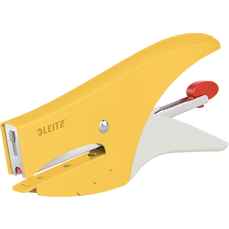 Leitz® Metallheftzange 5577 Cosy, Hinterlademechanik, inkl. 1.000 Heftklammern, gelb