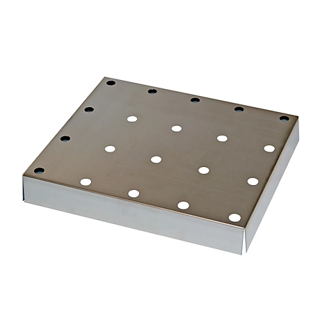 Lochblecheinsatz Standard für asecos Chemikalienschränke der CS und CX Serie, Stahlblech, B 464 x T 408 x H 41 mm, bis 50 kg